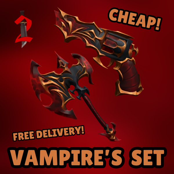 Murder Mystery 2 MM2 Vampire Set (Choose) - Vampire Axe & Gun
