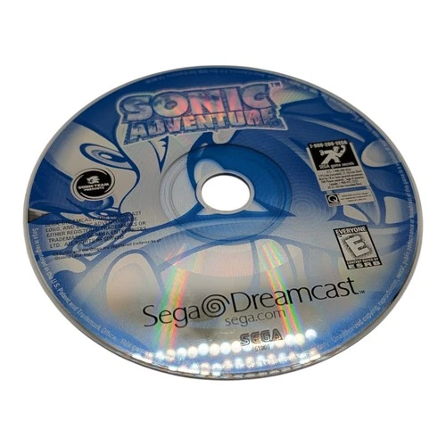 Sonic Adventure - Sega Dreamcast - Disc Only Scratched But Working