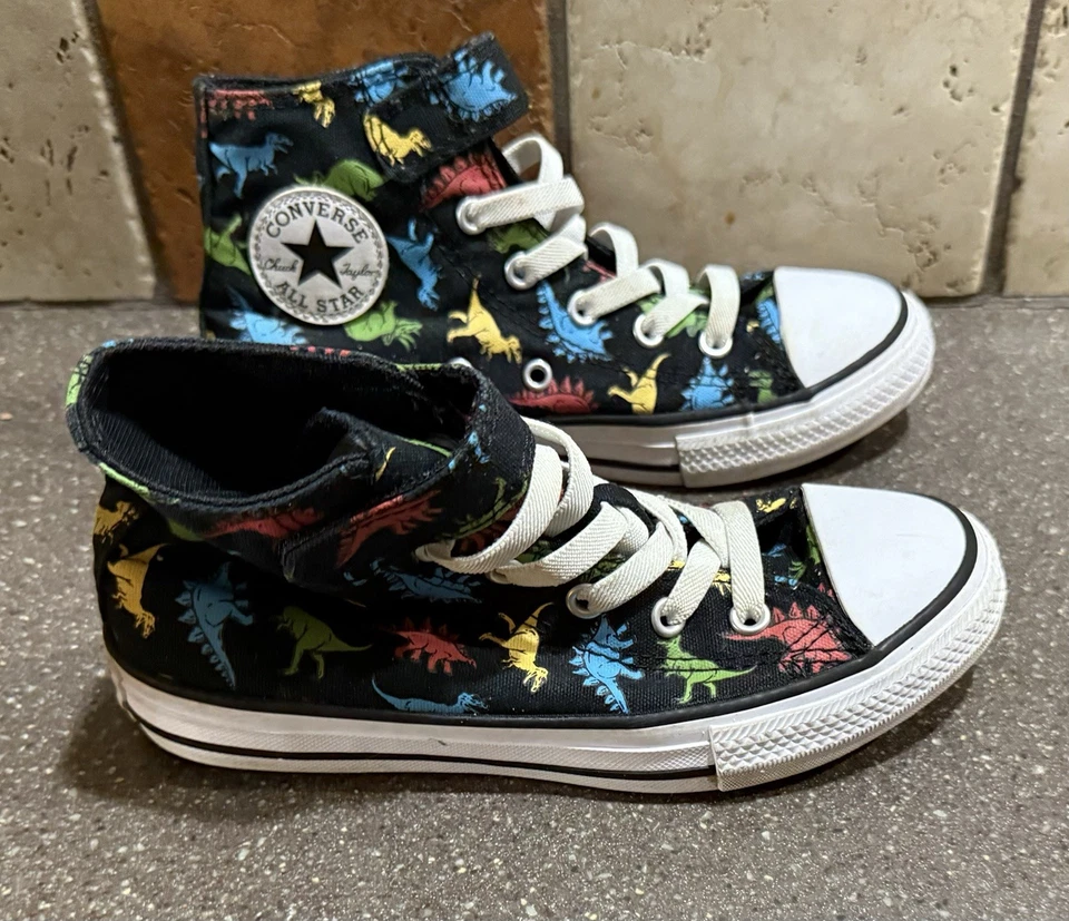 CONVERSE Chuck Taylor All Star Zapatos de caña alta Estampado de dinosaurios Juveniles 1 Foto 4 de 4