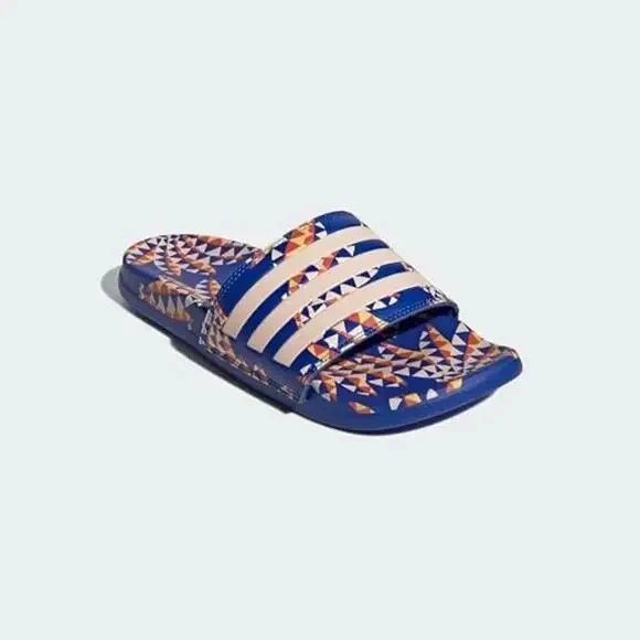 Adidas Adilette Comfort Sandals Slides Slip On Tropical Blue Women’s Size 6 - Image 2 of 4
