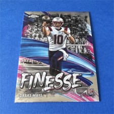 Topps 2024 Chrome Finesse Drake Maye Rookie #F-2 New England Patriots NFL Card