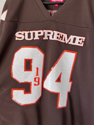 Supreme Sequin Football Jersey - Size XL - Brown | eBay