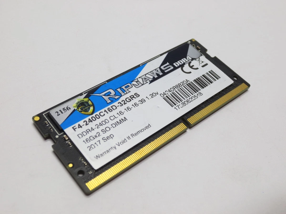 G. SKILL PC4-19200 (DDR4-2400) Bus Speed Computer RAM 32 GB Total