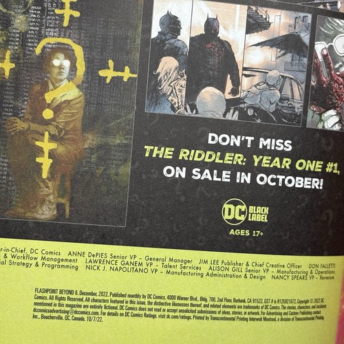 Flashpoint Beyond #6 (2022) 1:25 Dan Mora Variant Geoff Johns Comic Book - Bild 6 von 6