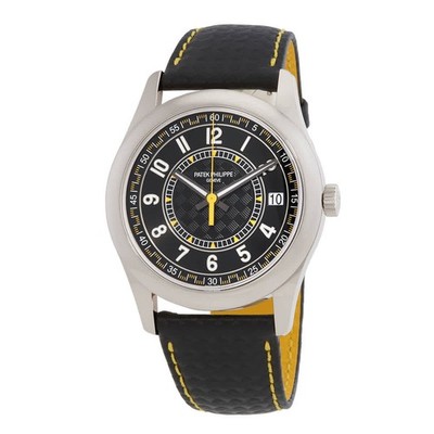 Patek Philippe Calatrava Automatic Black Dial Watch 6007G-001
