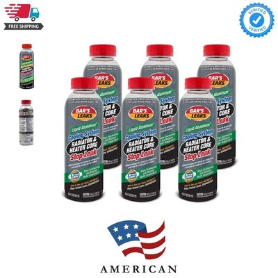 Liquid Aluminum Radiator and Heater Core Stop Leak. 6 Pack,