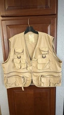 Master Sportsman Vest Mens 2XL Fishing Utility Outdoor Multi Pocket Travel Gear