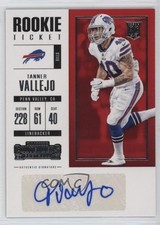 2017 Contenders Rookie Ticket/Rookie Ticket Variation Tanner Vallejo Auto 4ey