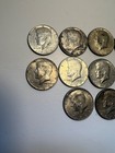 Lot of 10 1969 Kennedy Half Dollars 40% Silver, $5 Face Value — photo 3