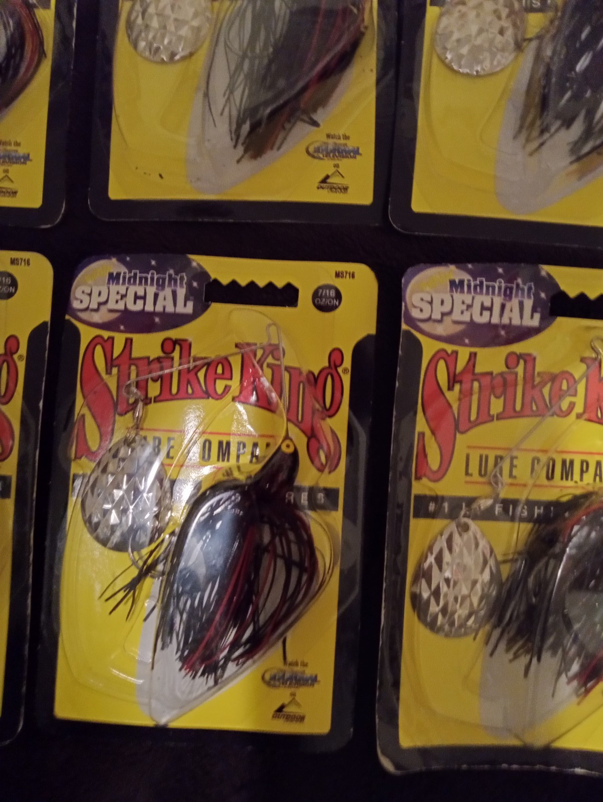strike king midnight special spinnerbait 7/16 oz. lot of six - Image 3