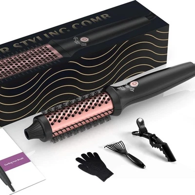 Thermal Brush 32mm, UKLISS Thermobürste Wärmebürste 3 in 1, Rundbürste 160-204℃