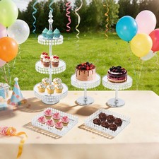 5-Piece Cake Stand Set Round Display Stand for Wedding Birthday Party Decor