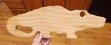 20 x 6.5 ALLIGATOR~GATOR~CROCODILE~UNFINISHED WOOD BOARD PLAQUE~DIY~CRAFTS~SIGN