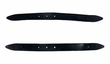 Nash Sports Goal Pads Leather Toe Straps Only [ BLACK 11” PAIR ] Ice Hockey OG