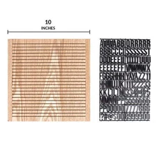 Horizon Letter Board & Black Letter Sheet, 10” x 10”
