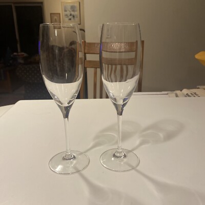 Riedel Crystal Champagne Set Of 2 Glasses 8.75 
