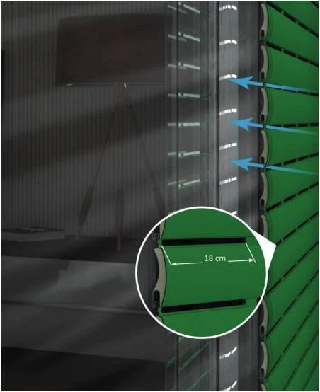 TAPPARELLE AVVOLGIBILE ALLUMINIO COIBENTATO FORO LARGO CON POLIURETANO SU MISURA - Immagine 3 di 4