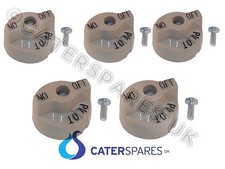 5 X ROBERTSHAW GAS VALVE ROUND KNOBS SUIT HENNY PENNY FALCON IMPERIAL DEAN PITCO