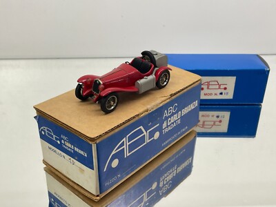 ABC 15 ALFA ROMEO GAS GENERATOR A CARBON 1963 -RED 1:43- HANDBUILT FAIR IN BOX