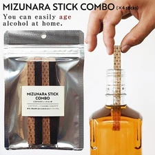 4 sticks - Barrel Aged in a Bottle Mizunara Japanese Oak - light & Heavy toast