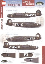 Elite Decals 72006 1:72 Consolidated B-24H Liberator 834 BS `Zodiacs' Part 1