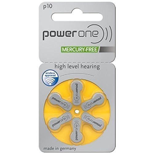 Power One size 10 No Mercury Hearing Aid Batteries (30 Batteries)