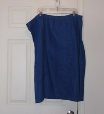 Women's long Denim Jean Skirt Blue Modest sz 28w