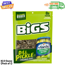 Bigs Vlasic Dill Pickle Sunflower Seeds, 16-Ounce Pack of 1 ...
