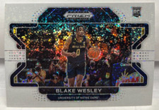 Blake Wesley 2022-23 Panini Prizm Draft Picks Variation White Sparkle RC #68 SP