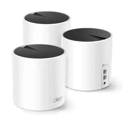 TP-Link Deco X25 AX1800 Dual-Band Whole Home Mesh AX/Wi-Fi 6 (3-Pack) White