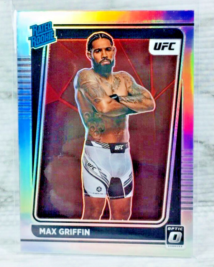 2022 Panini Donruss Optic UFC Rated Holo Prizm Max Griffin #119 Rookie RC B