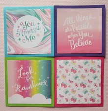 Unicorn Mat Set 2. Scrapbook, Card Making Paper Piecing