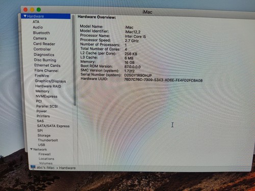 Apple iMac 27" i5 2.7GHz 16GB 1TB All in One PC - Mac OS X - Picture 5 of 15