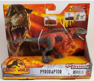 Jurassic World Dominion Extreme Damage Pyroraptor Dinosaur Action