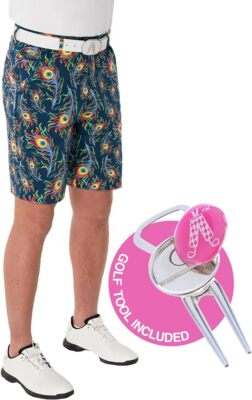 Royal and Awesome Herren Golfshorts hell Birdie blau Shorts + Werkzeug W 30 - 44