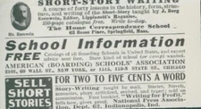1912 Short Story Writing Sell National Press Association Vtg Print Ad CO4