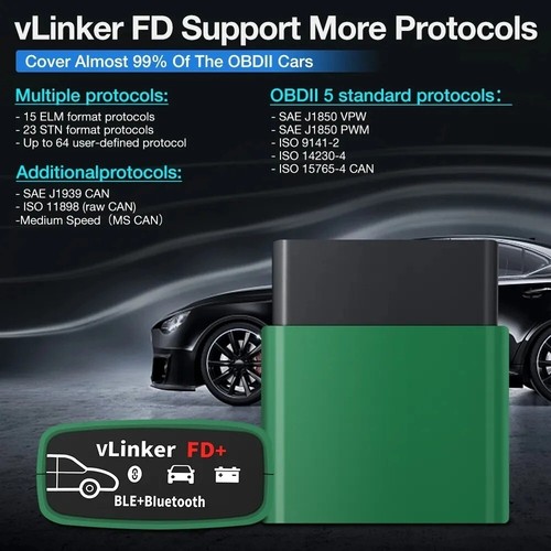 Vgate vLinker FD ELM327 FORScan For Ford Wifi Bluetooth 4.0 OBD2 Car - Picture 5 of 10
