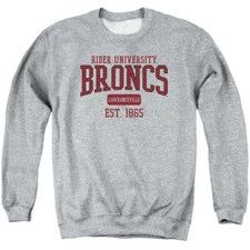 Rider University Adult Crewneck Sweatshirt Est. Date, Athletic Heather, S-3XL