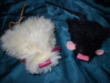 2 Handmade USA Cat Mice Mouse Toys FULL of Catnip: Genuine Fur/Leather/Sheepskin