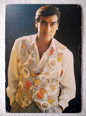 Bollywood Schauspieler Ajay Devgan Ajay Devgn seltene alte Original Postkarte...
