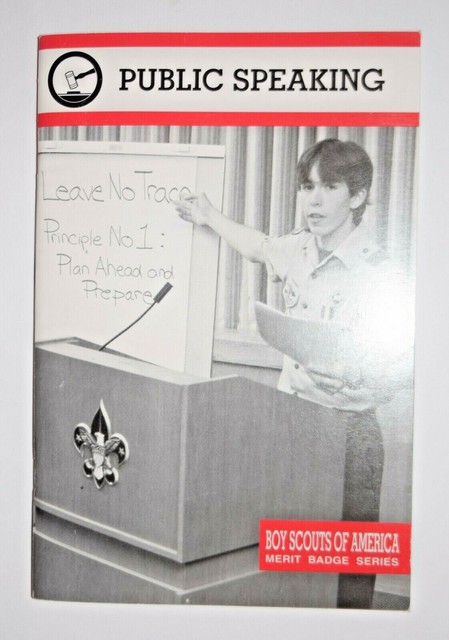 Public Speaking Merit Badge Book | eBay