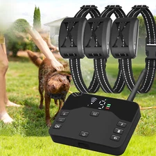 2 IN 1 Wireless Electric Dog Fence Containment System Shock Collar for 1/2/3 Dog