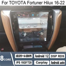 12.1" Android Navigation Car Gps Stereo Radio For Toyota Fortuner Hilux 16~22