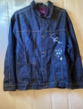 New Rocawear Blue Denim Jacket with badges 2XL