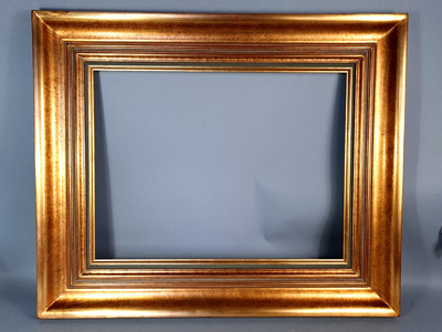 Cadre Photo Bois Doré 47x42 Cm - Moderne 3F, Feuillure 27x22 Cm