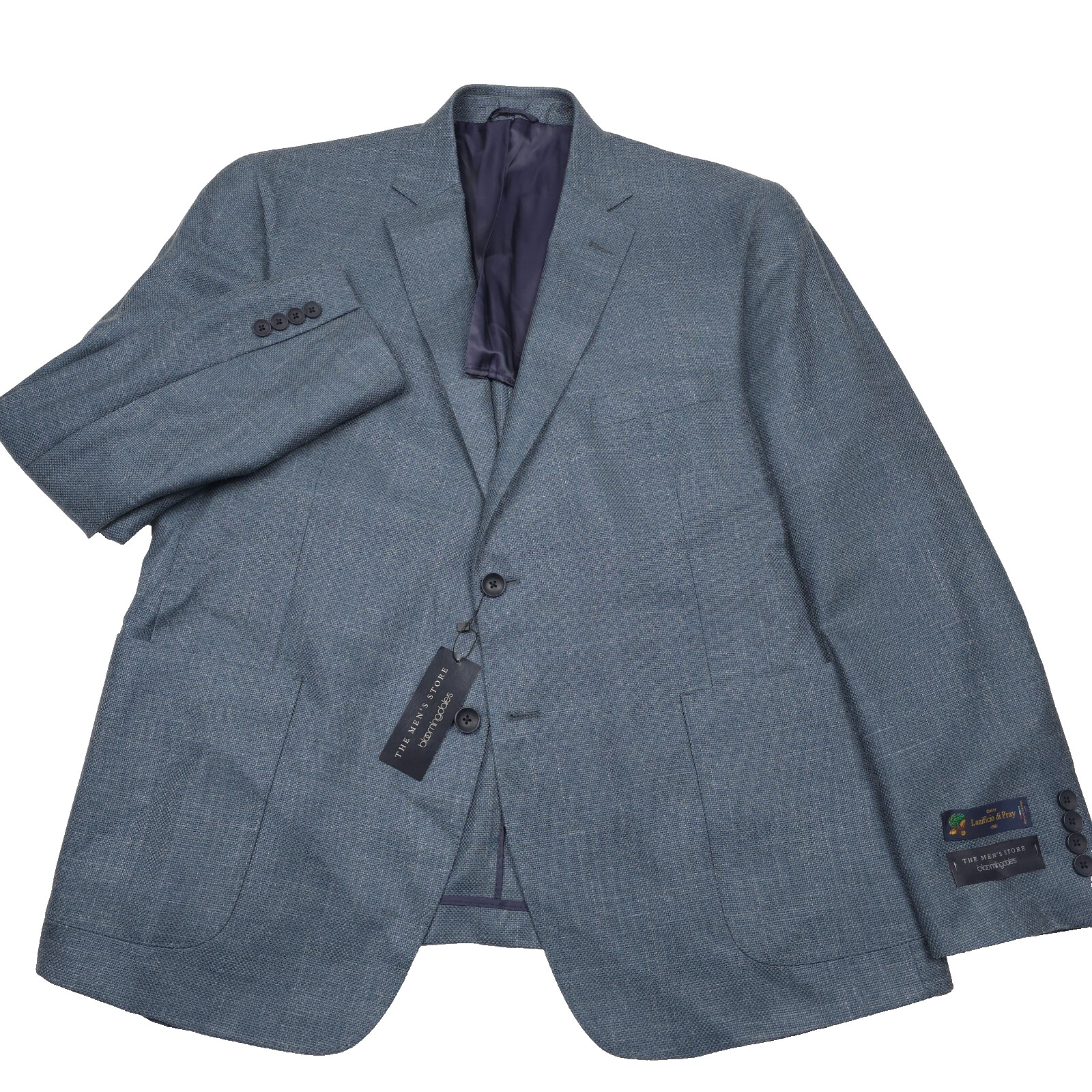 598 Bloomingdales Шалфейно-зеленый полушерстяной спортивный рюкзак Hopsack куртка мужская размер 48R 32190₽