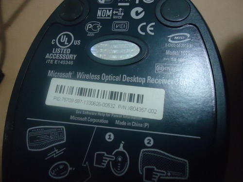 MICROSOFT WIRELESS OPTICAL MOUSE 2.0 1008 WITH RECEIVER 3.0A - Picture 6 of 10