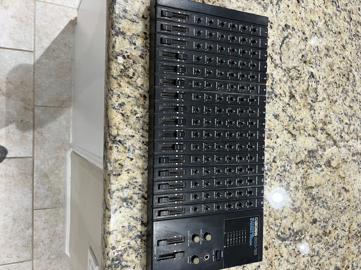 Boss BX-16 16 Channel Compact Stereo Mixer. Tested | eBay Boss BX-16 16 Channel Compact Stereo Mixer. Tested | eBay