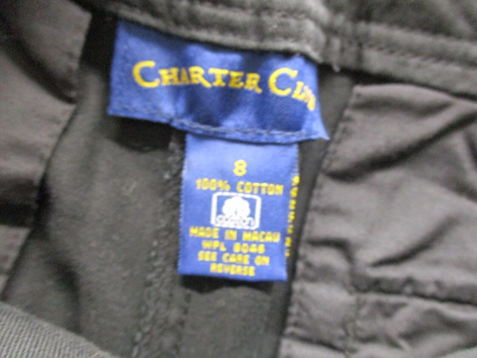 Charter Club Pantalones Cortos Negro Talla 8 Foto 4 de 4