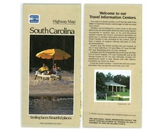 Vintage 1992 South Carolina Official Road Map   State Highway Department